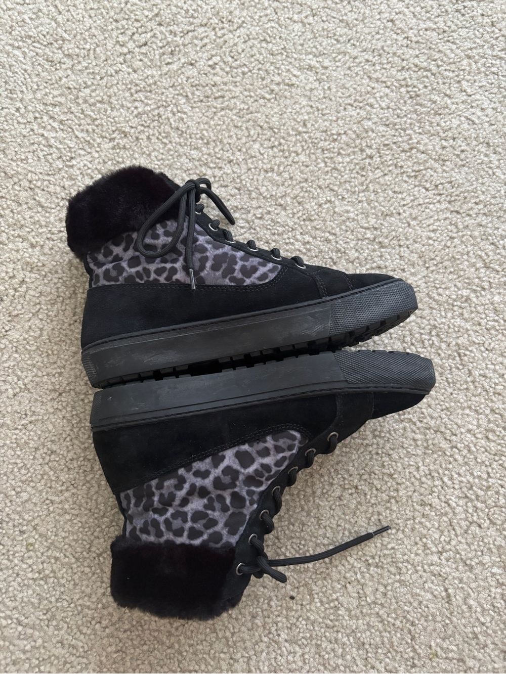 Women's Black Ankle Boots - Picture 6 of 9